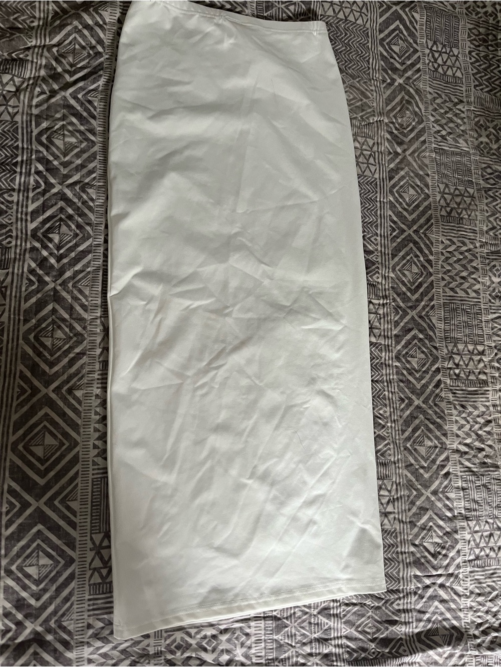 SHEIN White Straight Midi Skirt